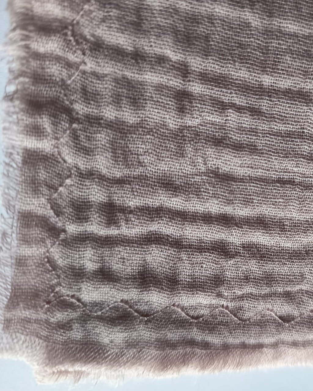 Echarpe, Étole XXL en double gaze de coton – Rose Poudré